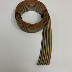 Cáp Bẹ Nhiều Mầu GENERIC IDC 50 Pin Dài 10M Rainbow Color Flat Ribbon Cable 50 Wire 1.27mm  Unscreened 63.5mm 26AWG 300V For IDC 50P Pitch 2.54mm