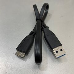 Cáp Dẹt USB 3.0 Super Slim Flat USB 3.0 Type A to Type Micro B Dài 47Cm Black For Ổ Cứng Cắm Ngoài 2.5 inch Hardisk Eksternal WD, Seagate, Hitachi