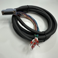 Cáp 3M 10ft Flexible Cable Signals Data And Power 45 Degree Angled DB25 Female to 25 Core OD 12mm Black 25x0.25mm² 24AWG 80℃ 300/500V VW-1 For Power I/O Servo Drive and Laser Marker Controller