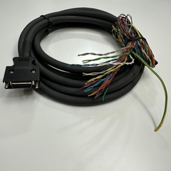 Cáp 3M 10ft MR-J4CBL26-CN3-3M For Mitsubishi Servo CN3 MR-J4 Series Communication I/O Flexible Signals Data And Power Shielded Cable MDR 26 Pin Male to 26 Core OD 10mm Black 80℃ 300V 26x0.2mm²