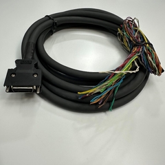 Cáp 3M 10ft Yaskawa JZSP-CSI02-3-E Cable For AC Servo Drive Yaskawa Sigma 5 Series, Sigma 7 Series I/O Signal CN1 Connector MDR 26 Pin Male to 26 Core OD 10mm Black 80℃ 300V 26x0.2mm²