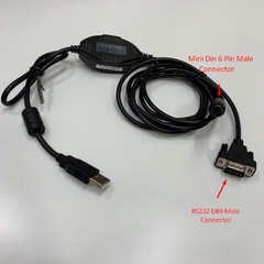 Cáp Lập Trình Rơ Le Kỹ Thuật Số Bảo Vệ Hệ Thống Điện Lực Cable CCA783 USB to 2 Port RS232 Converter MD6M + DB9 Male Connector with FTDI Chip Cable 5Ft Dài 1.5M For Schneider Sepam Protection Relay