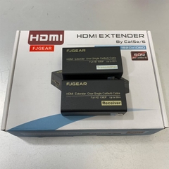 Bộ Chuyển Tín Hiệu HDMI to LAN Network Ip Extender 60 Meters Transmitter and Receiver FJGEAR FJ-HEA60 Adapter