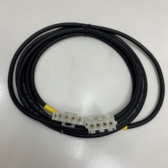 Cáp 3M 10ft AC Servo Motor Drive Cable Molex 4 Pin Male to Female 4 Way 6.5mm Pitch 1 Row Cable E232407 80°C 300V 4C x 18AWG(0.75SQ) MYUNGBO Cable OD 6.0mm