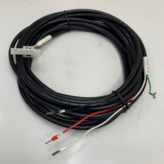 Cáp 7M 23ft AC Servo Motor Drive Cable Molex 4 Pin Male 6.5mm Pitch 1 Row to Brake Cable 4 Core Cable E119932-T 80°C 300V 4C x 18AWG(0.75SQ) OD 6.5mm