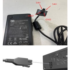 Adapter 54V 1.2A 65W CWT Connector Size Molex 4 Pin For ARUBA 2530F-8POE, 2930F 8G PoE+ 2SFP+ Switch