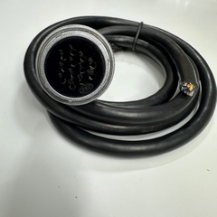 Cáp 1.5M 5ft Apex PLT PLS-28 Circular Connector 12 Pin Female to 12 Core Cable 300V 12x0.3mm² OD 10mm For Industrial Robot, CNC Machines, Servo Motor Power Cable