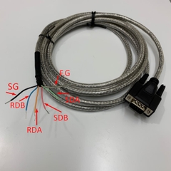 Cáp Kết Nối C3M5P04-D9M0-W6*0 Dài 3M Cable RS422 DB9 Male to 5 Core Terminal Block For HMI Autonics GP/LP Series