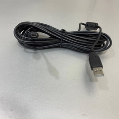 Cáp Dài 5M 17ft Keyence OP-86941 USB 2.0 Type A to Mini B 5 Pin Shielded Cable E212689 AWM STYLE 2725 80ºC 30V For Keyence NR-X Series, Keyence SR1000 SR2000 Data Transfer Computer