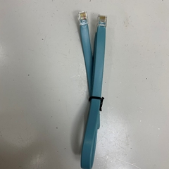 Cáp 0.5M Cable RS232/RS485/RS422/Telephone Patch Cord Flat Line 6 Wire RJ12 to RJ12 6 Pin 6P6C Straight Through Cable Blue PVC