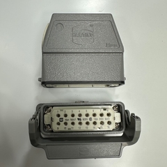 Bộ Đầu Nối Điện Công Nghiệp HARTING HDC 16 Pin Male to Female Jack Han 16A-M + Han 16A-F 16A 250V 4KV3 Panel 09200160540 & Panel 09200160301 HARTING