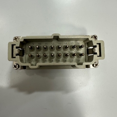 Đầu Jack Harting Han 16 E-M Connector HDC 16 Pin Male + PE 16A 500V 6KV3 For Industrial Power Cable