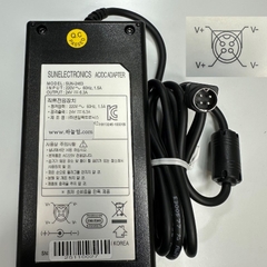 Adapter 24V 6.3A 150W SUN-2463 Sun Electronics Connector Tip Size 4 Pin Mini Din 10mm Plug