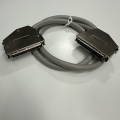 Cáp 1.6M 5.3ft Connector SCSI MDR 68 Pin Male to Male Pitch 1.27mm with 60 Degree Metal Gold Plated Latch Clip PVC Grey For Servo Driver Interface I/O Signal Module Cable