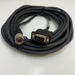Cáp 300-0181-75 Cable Dài 7.5M 25ft For Sony XC-75CE CCD Camera Cable Hirose 12 Pin Female HR10A-10P-12S(73) to HD 15 Pin VGA Male
