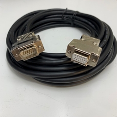 Cáp 2M 6.5ft Cable HD15 DB15 VGA Male to Female D-Sub 15 Ways Metal Shell Connector For TDE Macno Servo Drive