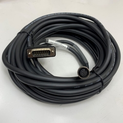 Cáp 10M 30ft Cognex CCB-PWRIO-MOD-10 Cable M12 A-Code 12 Pin Female to DB15 Male 15 Pin 2 Rows Shielded For Cognex I/O Module Cable Industrial Camera M12 12 Pin A-Code