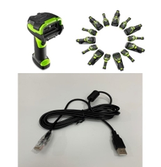 Cáp Máy Quét Mã Vạch Zebra CBA-U46-S07ZAR USB Cable USB Shielded Dài 3M For Zebra LI3608-SR Zebra DS3608 Ultra-Rugged Barcode Scanner