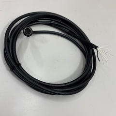 Cáp Dài 3M 10ft PLC Communication RS232/RS422/RS485 Shielded Cable MD8M to 8 Core Bare Wire Open End Cable BELDEN 28AWG 80°C 30V OD 5.6mm Black For PLC Mitsubishi, Allen-Bradley