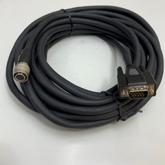 Cáp Cognex 300-0181-75 Camera Cable Dài 7.5M 25ft Connector Hirose 12 Pin Female HR10A-10P-12S(73) to HD 15 Pin VGA Male For Industrial CCD Camera witch Guide Hole Puncher Sheho Robot