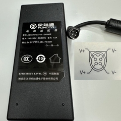 Adapter 54V 1.48A 80W HONOTO OEM Thay Thế FSP FSP090-AWBN3 54V 1.67A 90W Connector Tip Size 4 Pin Mini Din 10mm Plug For Cisco SG300-10 10 Port Gigabit POE Managed Switch