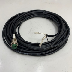 Dây Nguồn 5.8M 19ft IMOTPEV-S 22AWG × 2C (0.3SQ) 2517 105°C 300V VW-1 Connector 2 Pin Round Female Circular to 2 Core Ends For Robot Cable, Industrial Camera