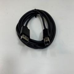 Cáp 1.8M 6ft TSI 700033 Shielded Cable USB Type A to Type B Black For Máy Đếm Tiểu Phân Phòng Sạch TSI AeroTrak APC Portable Particle Counter with PC Computer Data Communication