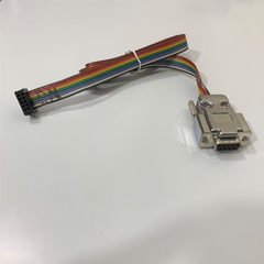 Cáp Chuyển Đổi Flat Ribbon Cable 10 Pin IDC Connector Pitch 2.54mm to RS232 DB9 Female Length 1M