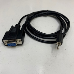 Cáp 1.8M 6Fft RS232 DB9 9 Pin Female to 2.5mm Male TRS Stereo Serial Data Converter Cable 6Ft For Industrial Data Transfer Communication Computer