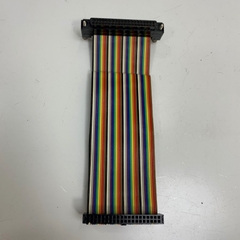 Cáp Original A6CON1 40 Pin to IDC 40 Pin FC 2*20 Pitch 2.54mm Connector Cable Flat Ribbon Data Rainbow Color Dài 38Cm For PLC I/O Cable Control Mitsubishi Q Series witch Terminal Board