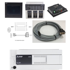 Cáp Lâp Trình GT01-C150R4-8P Mitsubishi Cable 15M For Use With HMI GT1040-QBBD, GT1045-QSBD, GT1050-QBBD, GT1055-QSBD, PLC FX1-3 Series