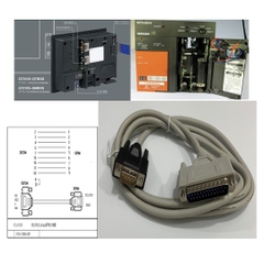 Cáp Lâp Trình GT01-C30R4-25P Cable RS-422 Dài 1.8M DB25 Male to DB9 Male For Use With HMI Mitsubishi GT11/GT15 Với PLC Mitsubishi FX2/FX2C/QnA/ACPU