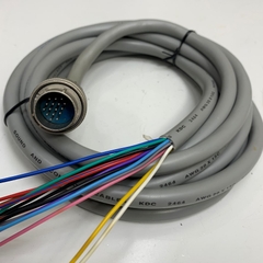 Cáp SAM WOO 21-16 16 Pin Male Connector to 15 Core Bare Wire Open End Dài 3.3M 11ft Cable Sound & Control KDC 2464 AWG20 x 15C OD 11mm For Servo Motor J36