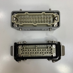 Đầu Nối Điện Công Nghiệp 24 Pin 16A 500V 6KV3 Smico SO-HE-024-F + Smico SO-HE-024-M Module Heavy Duty Connector