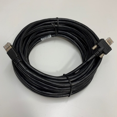 Cáp 8M 27ft GigE CAT5E S/FTP Power Ethernet RJ45 Screw Locking Cable For Cognex, Hikrobot, Basler, Omron, Keyence Vision Gigabit GigE Data Industrial Camera