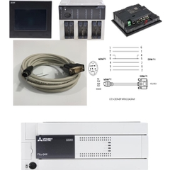 Cáp Lâp Trình GT01-C30R4-8P Mitsubishi Cable RS-422 5M For Use With HMI GT1040-QBBD, GT1045-QSBD, GT1050-QBBD, GT1055-QSBD, PLC FX1-3 Series