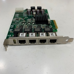 Card Mạng ADLINK PCIe-GIE64+ 51-18519-0A40 PCI E X4 to 4 Port LAN Intel(R) 82574L Gigabit Ethernet Controller Camera Capture Card For Basler Industrial GigE Camera