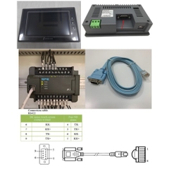 Cáp Lập Trình Kết Nối Màn Hình HMI Samkoon SK Series Với PLC Fuji NB Series Terminal is RJ45 Cable Cisco Flat RS422 RJ45 to DB9 Female Dài 1.8M