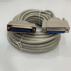 Cáp OEM MC-NF100GN DB25 Pin Male to Female Extension Cable 10M Straight Through Full 25 Core OD 6.5mm Grey For Computer/PLC/CNC/Laser