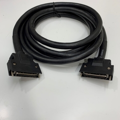 Cáp 3M 10ft MDR/MDR Full 50 Pin Male to Male HPCN SCSI Cable With PVC Molding and Screws For Teaching Pendant CNC Robot TCP/IP, Mitsubishi Servo Driver