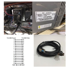 Cáp Kết Nối Encoder Cable CN2 VGA DB15 Male to Female Cable 5M For CNC AC Servo TSB075L4C2 Máy Chạm Gỗ Sử Dụng Động Cơ Servo Và Động Cơ Bước