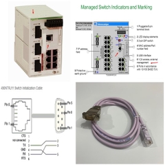 Cáp Cấu Hình Schneider Electric 490NTRJ11 Switch ConneXium 2M For Ethernet Công Nghiệp