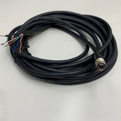 Cáp Hirose HR10A-7P-6S(73) 6 Pin Female to 6 Core Open End Dài Dài 7M 23ft Shielded Cable E203693 24AWG For I/O Power and Data Control Cable Basler Camera GigE Sony CCD Industrial