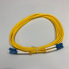 Dây Nhẩy Quang Fiber Optic Cable Single Mode LC to LC OS2 9/125 Duplex Yellow 3 Meter Cable 3.0mm PVC