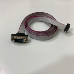 Cáp Chuyển Đổi Flat Ribbon Cable 10 Pin IDC Connector Pitch 2.54mm to RS232 DB9 Male Length 1M