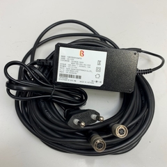Adapter Original  Power Supply 12V 2A 24W SMPS SG-1202 Connector Size Dual 2 Port Connector Hirose HR10A-7P-6S(73) 6 Pin Female Y Splitter Dài 5.5M 18ft Hirose 4 Pin Male Plug For Camera Industrial Power