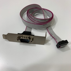 Thanh Nối Cổng RS232 Onboard Trên Mainboard to Serial DB9 Male RS232 COM Port to IDC 10 Pin Cable Length 1M For Computer Desktop Small Form SFF