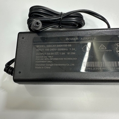 Adapter 54V 1.5A 81W SHENZHEN S80CAY-540A150-0B IEC C6 Plug Switching Connector Tip Size 5.5mm x 2.1mm