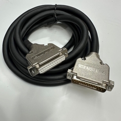 Cáp 2.6M 8.7ft DB25 Male to DB25 Female Connector AMP Metal Shell Serial RS232 Extension Cable 22AWG 300V 25x0.35mm² For Power I/O Servo Drive and Laser Marker Controller
