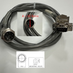 Cáp 1M 3.3ft Shielded Cable Connector APEX PLT-168-R-R 8 Pin Male Circular to DB9 Male Connector 3M 45 Degree Cable BELDEN E108998 4PR 24AWG For Signals Data And Power Industrial